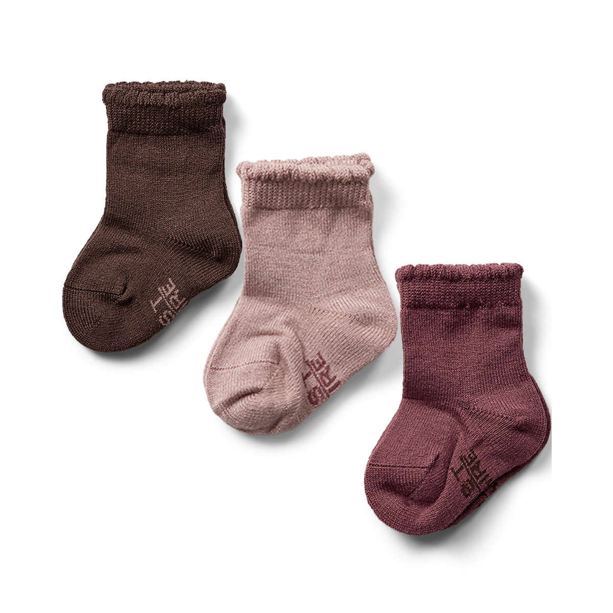 Hust & Claire - Sokker 3-pk Ull/Bambus Foty Old Rose - Guttelus.no