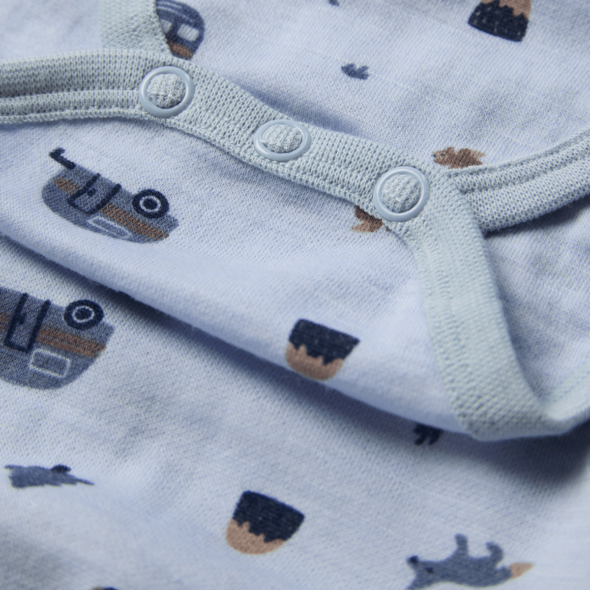 Hust & Claire - Ullbody Camp Baby Blue - Guttelus