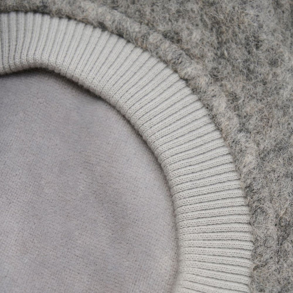 Huttelihut - Balaclava Ull Alpakka Pompoms Medium Grey Melange - Guttelus.no