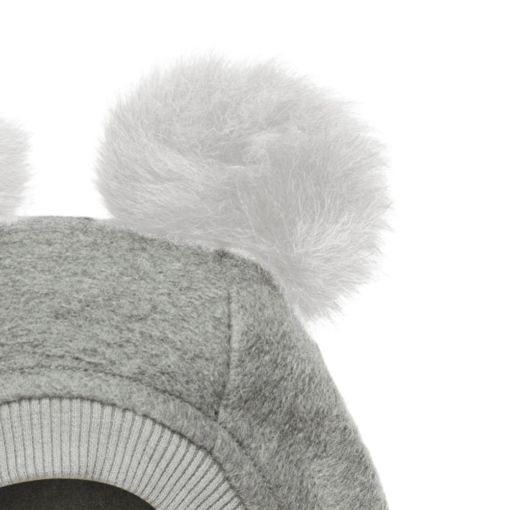 Huttelihut - Balaclava Ullfleece Alpakkadusk Medium Grey Melange - Guttelus