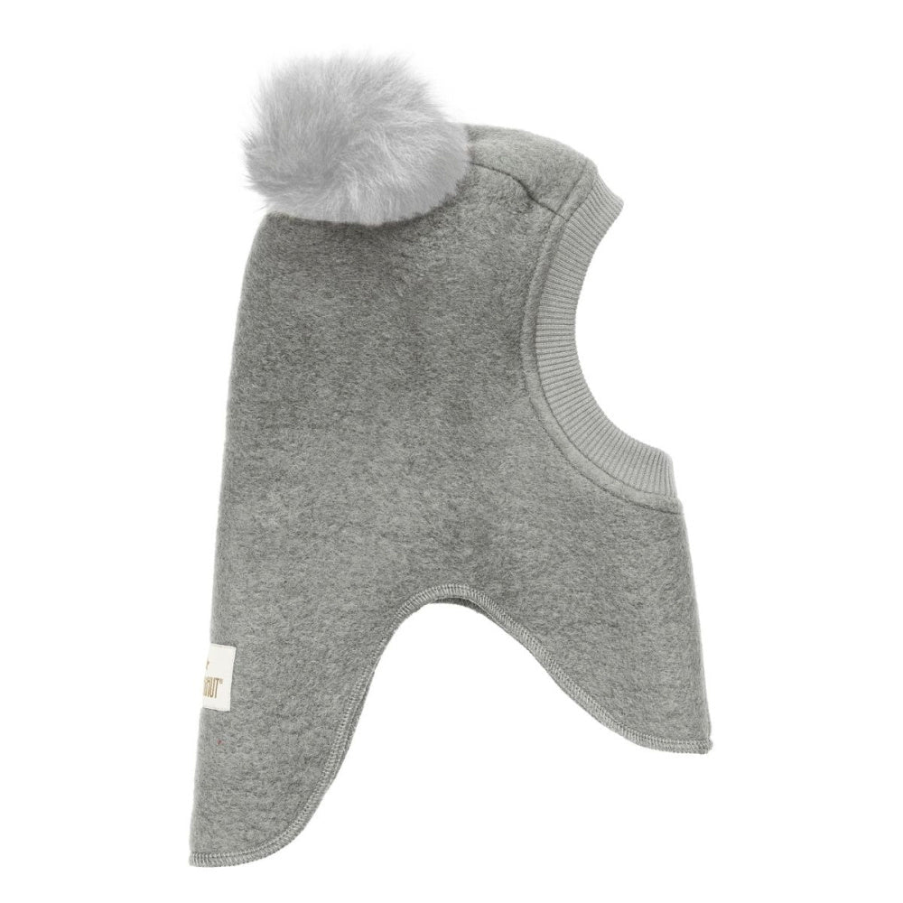 Huttelihut - Balaclava Ullfleece Alpakkadusk Medium Grey Melange - Guttelus