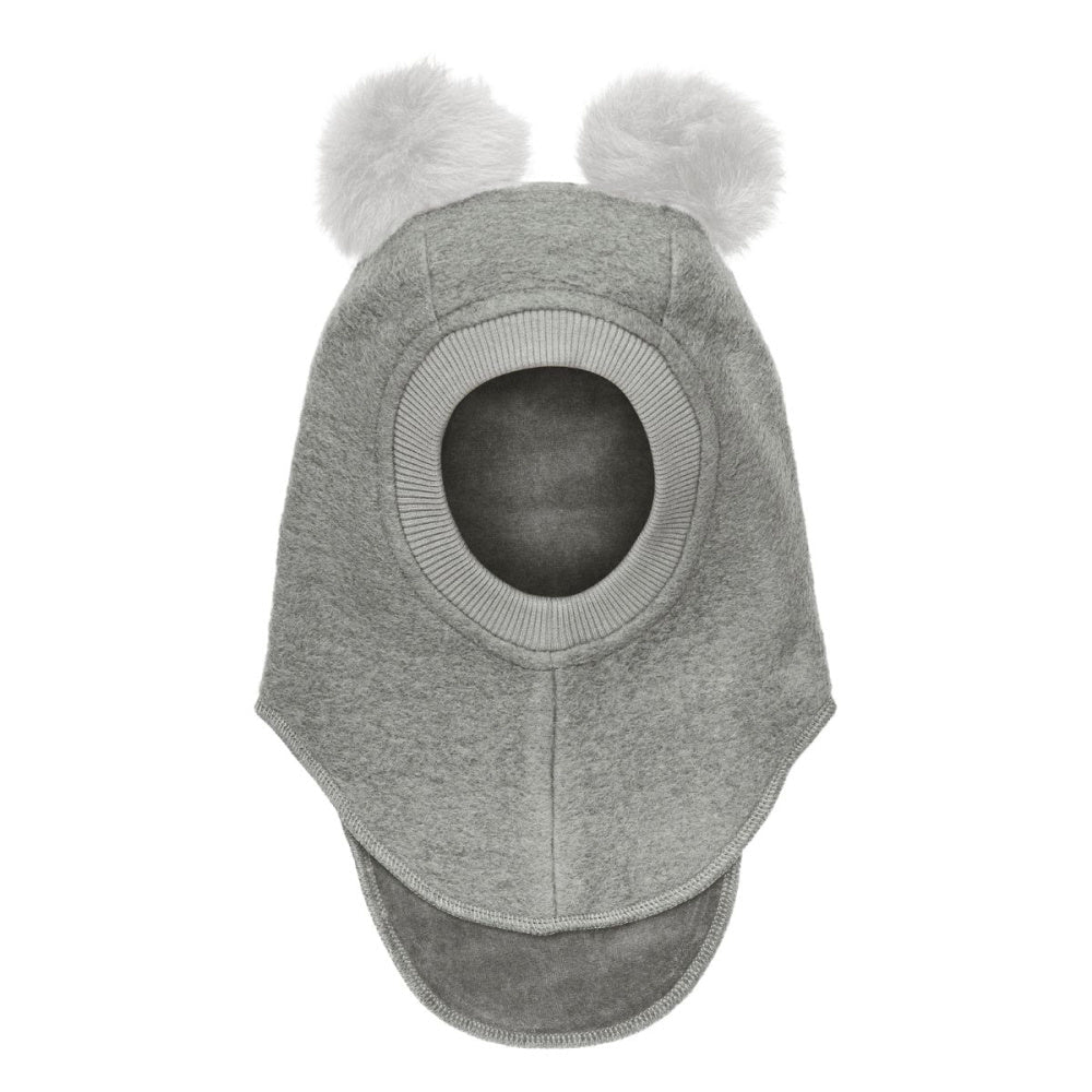 Huttelihut - Balaclava Ullfleece Alpakkadusk Medium Grey Melange - Guttelus