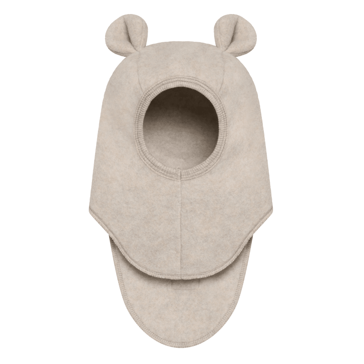 Huttelihut - Balaclava Ullfleece Ører Camel Melange - Guttelus.no