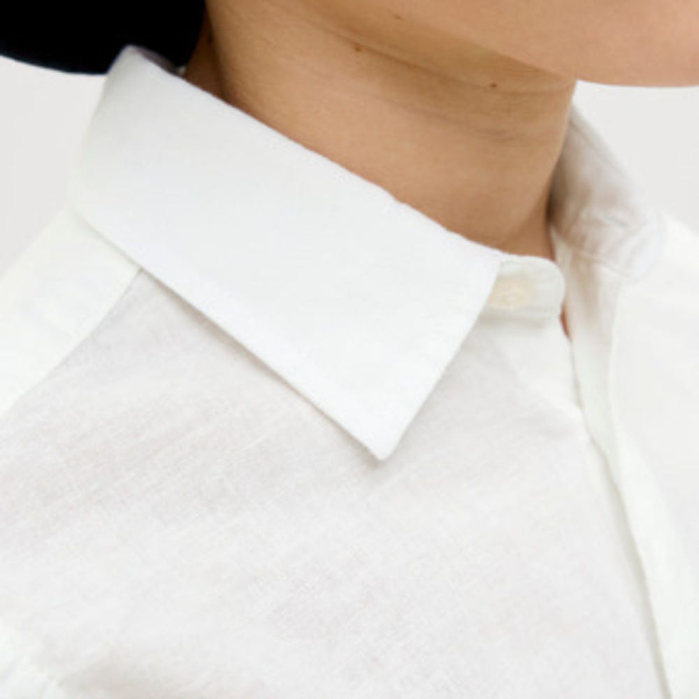 Jack & Jones - Linskjorte Kortermet Breeze White