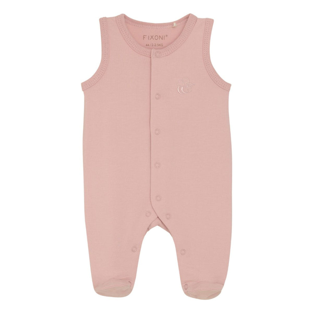 Fixoni - Sparkebukse med fot Prematur Pale Mauve