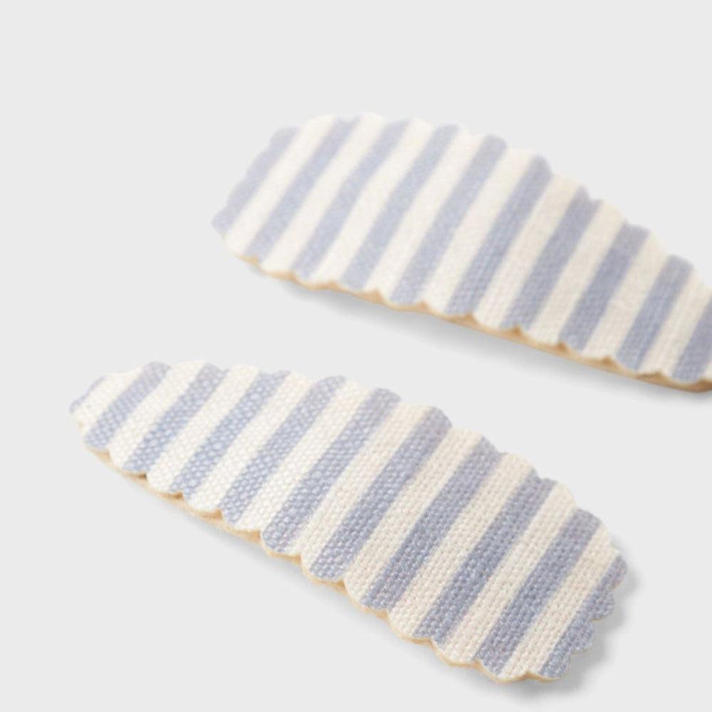 Lil'Atelier - Hårspenne 2pk Olana Turtledove Vapor Blue