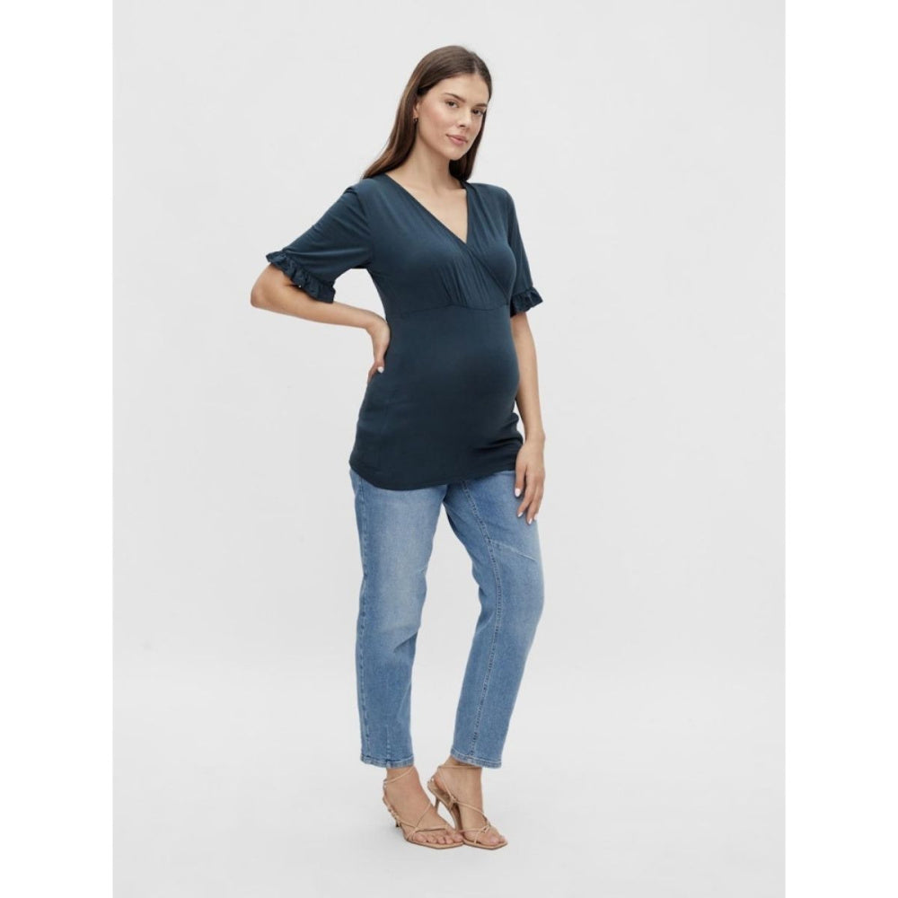 Mamalicious - Mamma-topp Omslag Dicte Mørk Blå