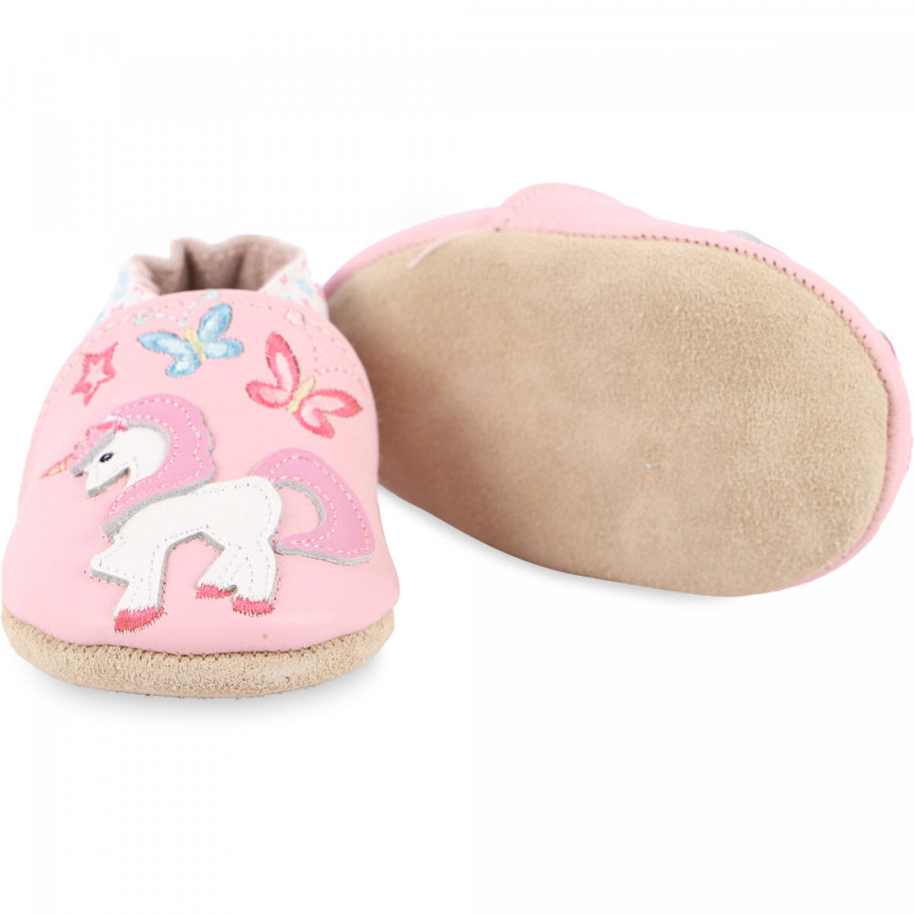 Rose et Chocolat - Tøfler i Skinn Magic Unicorn Pink