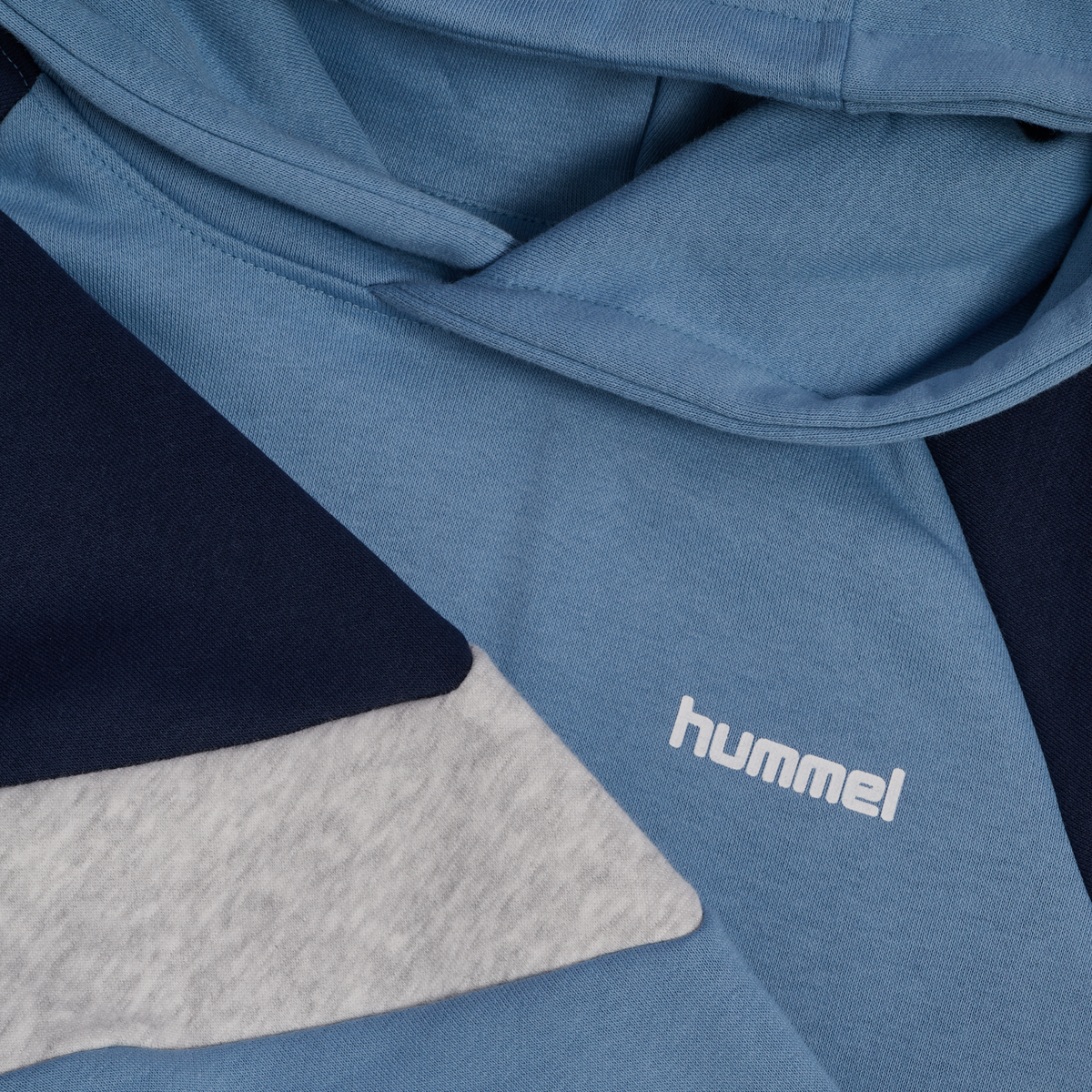 Hummel - Hettegenser Jr Loose Blocked Faded Denim