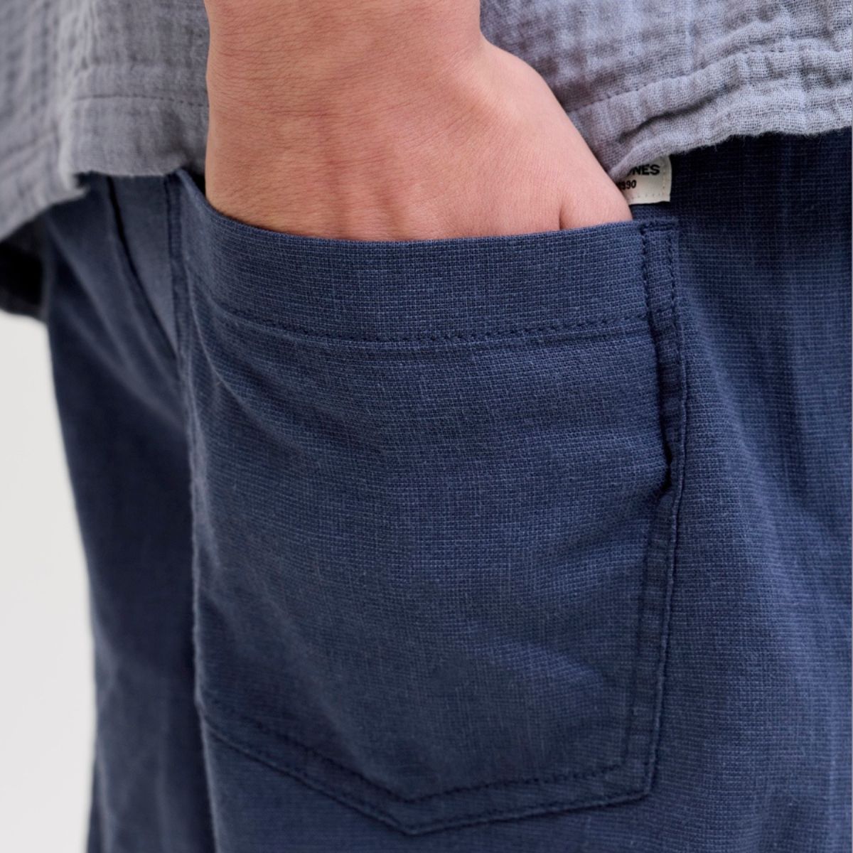 Jack & Jones - Linbukse Karl Breeze Sky Captain - Guttelus.no