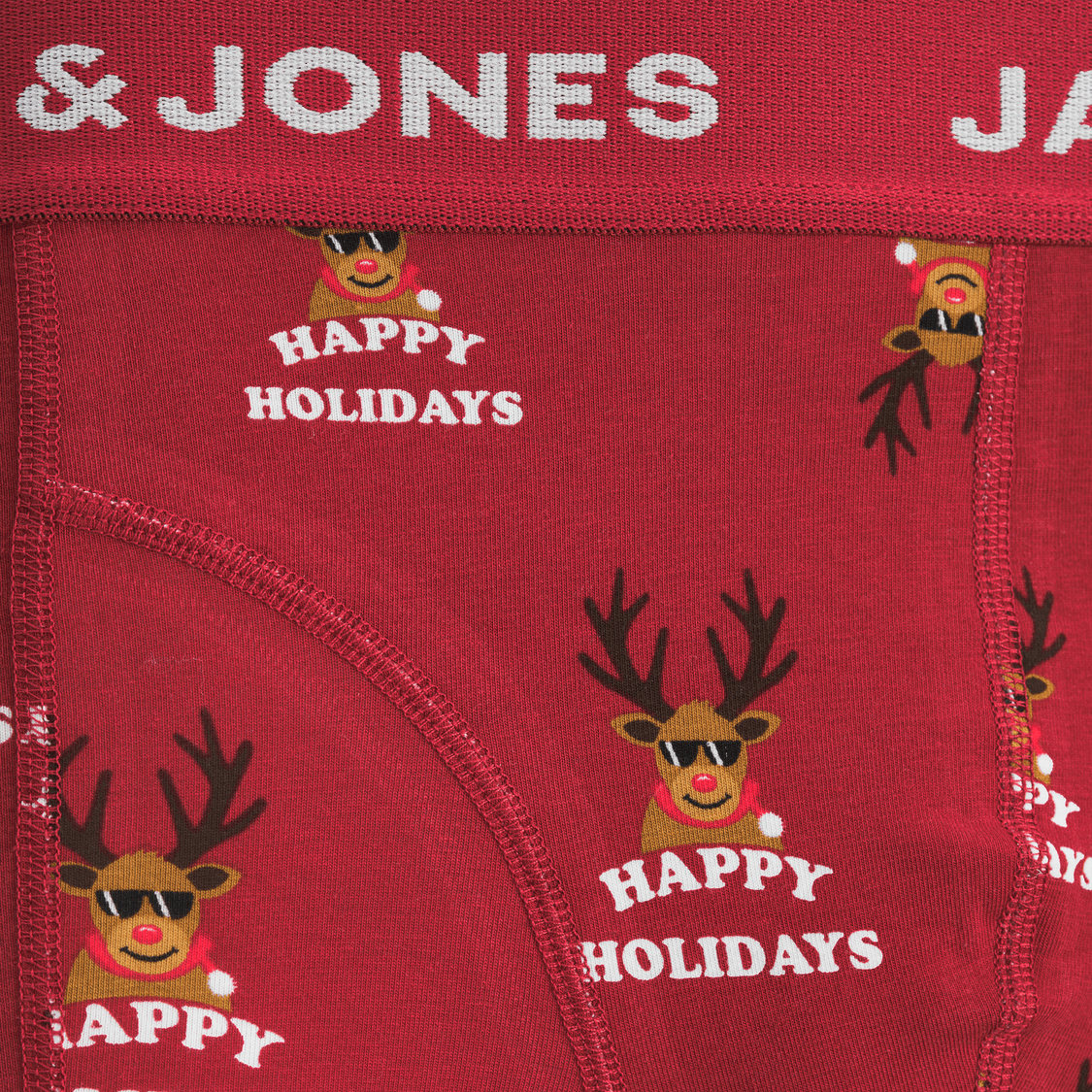 Jack & Jones - Boxer & Sokker Julesett Rio Red - Guttelus