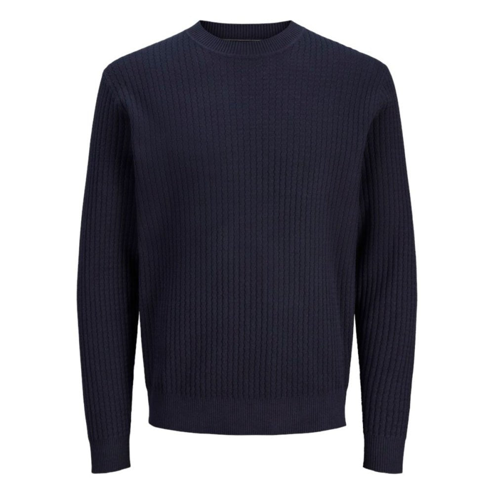 Jack & Jones - Genser Knit Blubarkley Zigzag Night Sky - Guttelus