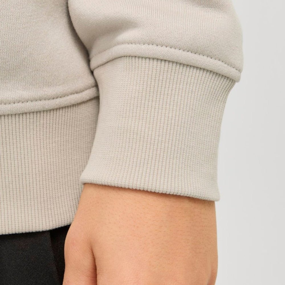 Jack & Jones - Genser Sweat Halfzip Soho Moonbeam - Guttelus