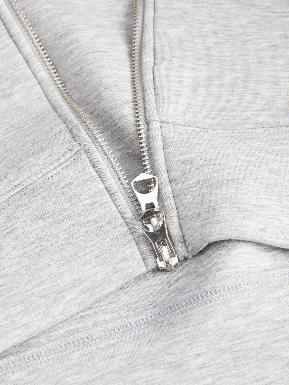 Jack & Jones - Hettejakke Zip Legacy Light Grey Melange - Guttelus