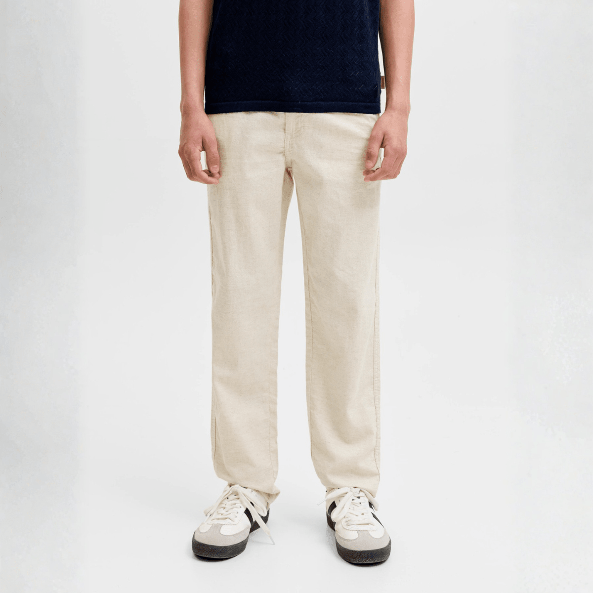 Jack & Jones - Linbukse Jogger Hybrid Moonbeam - Guttelus.no