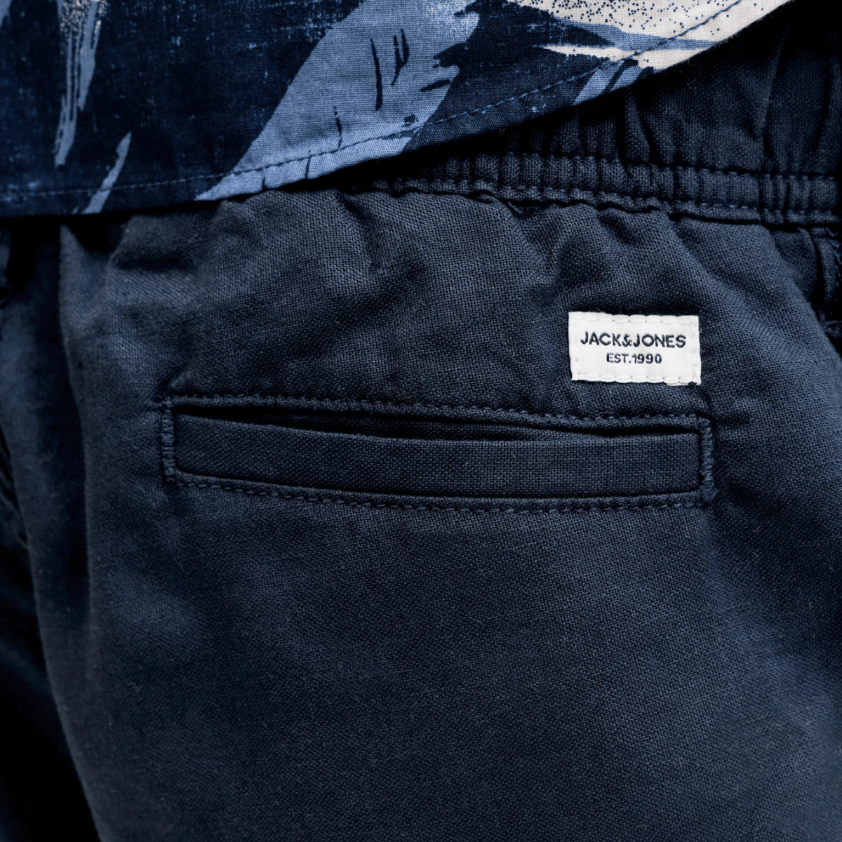 Jack & Jones- Linshorts Tjaiden Dark Navy - Guttelus.no