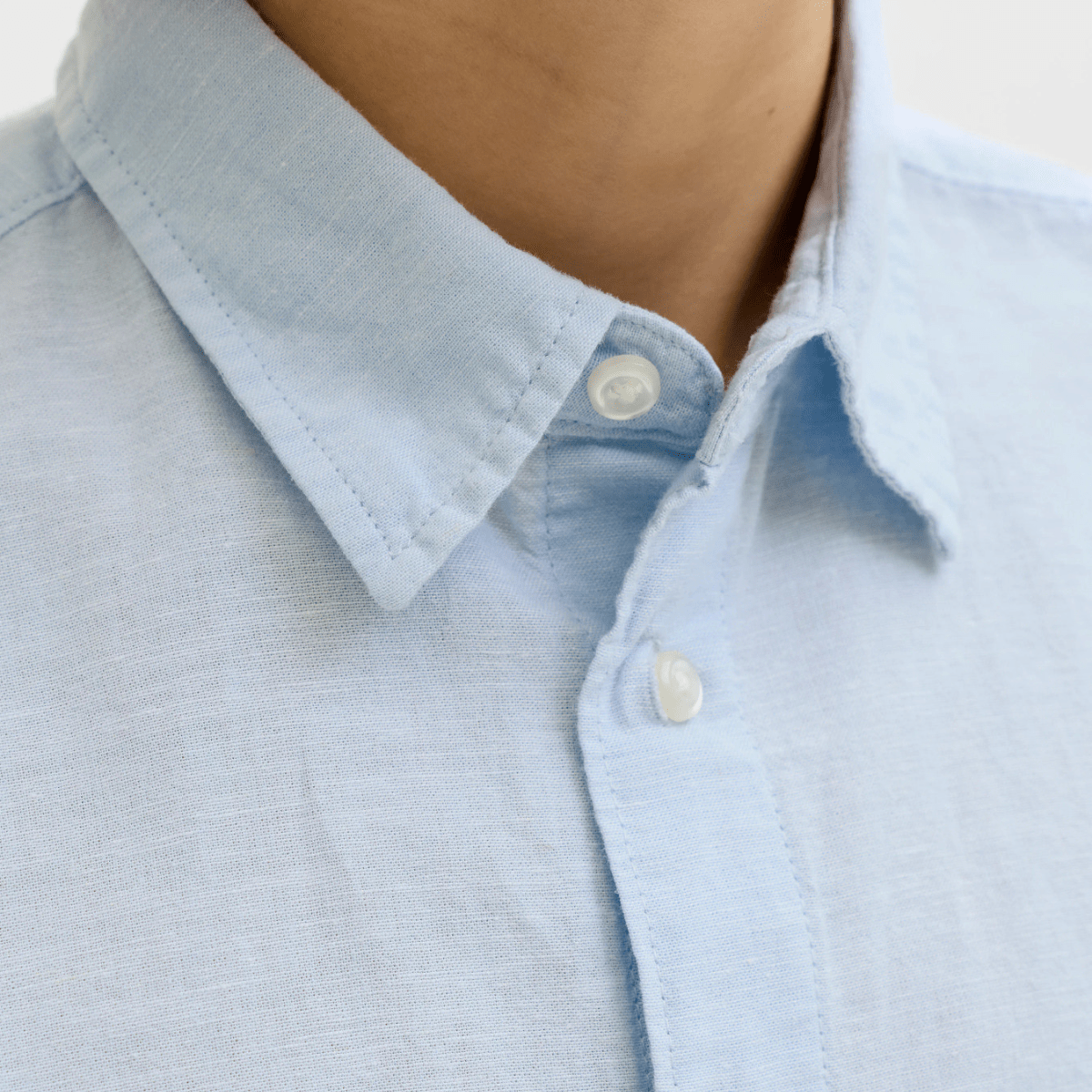 Jack & Jones - Linskjorte Breeze Celestial Blue - Guttelus.no