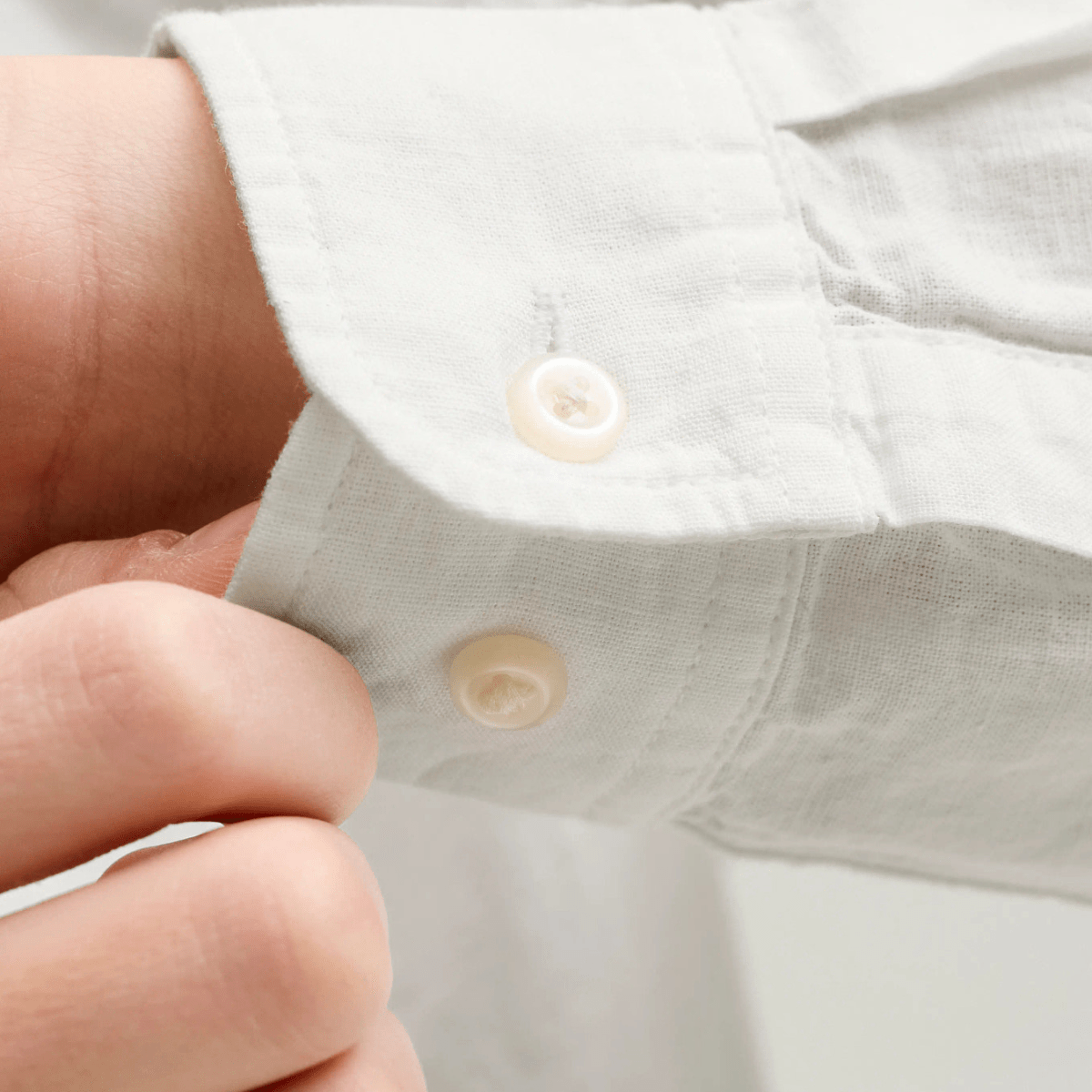 Jack & Jones - Linskjorte Breeze White - Guttelus.no