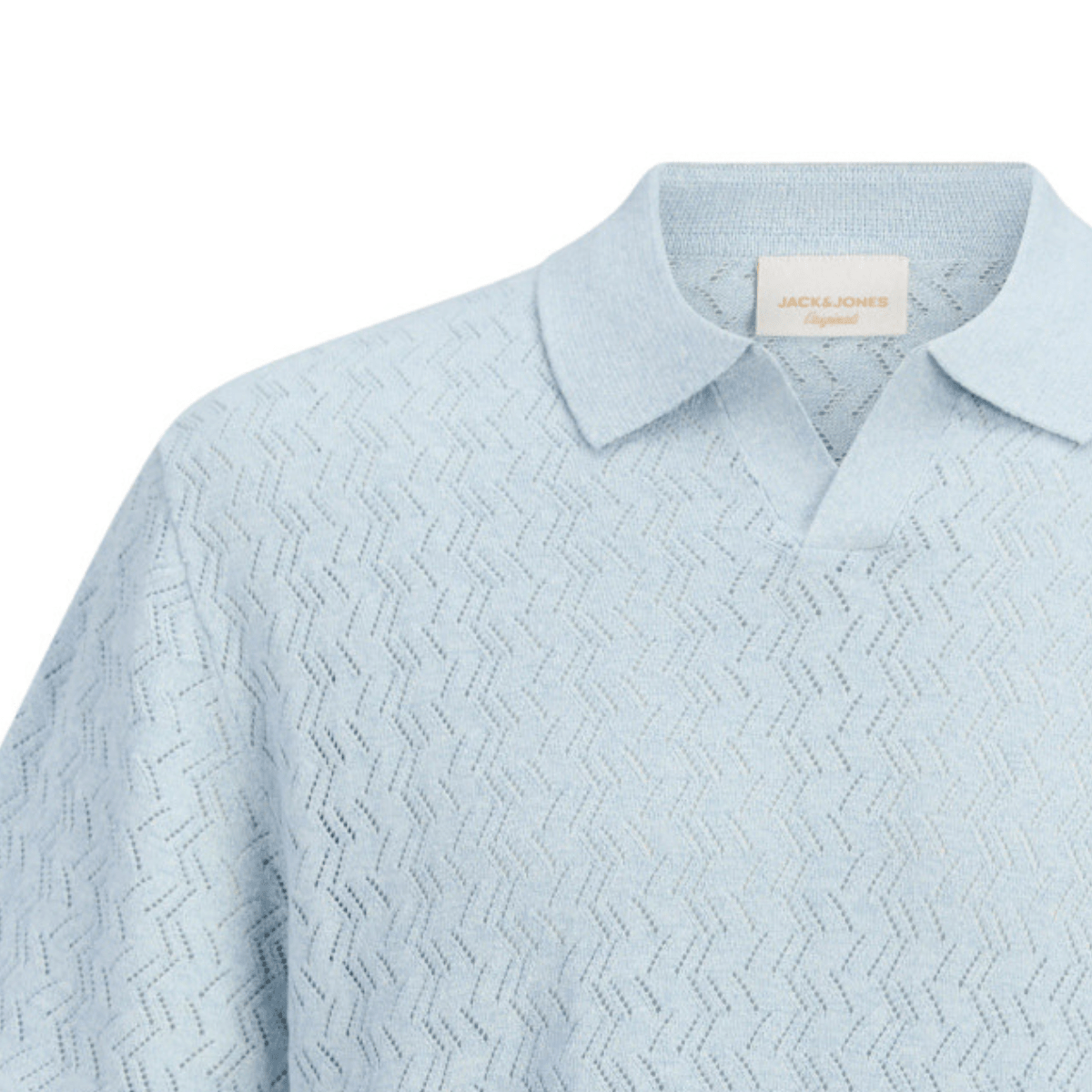 Jack & Jones - Strikket T-skjorte Jortyler Cashmere Blue - Guttelus.no