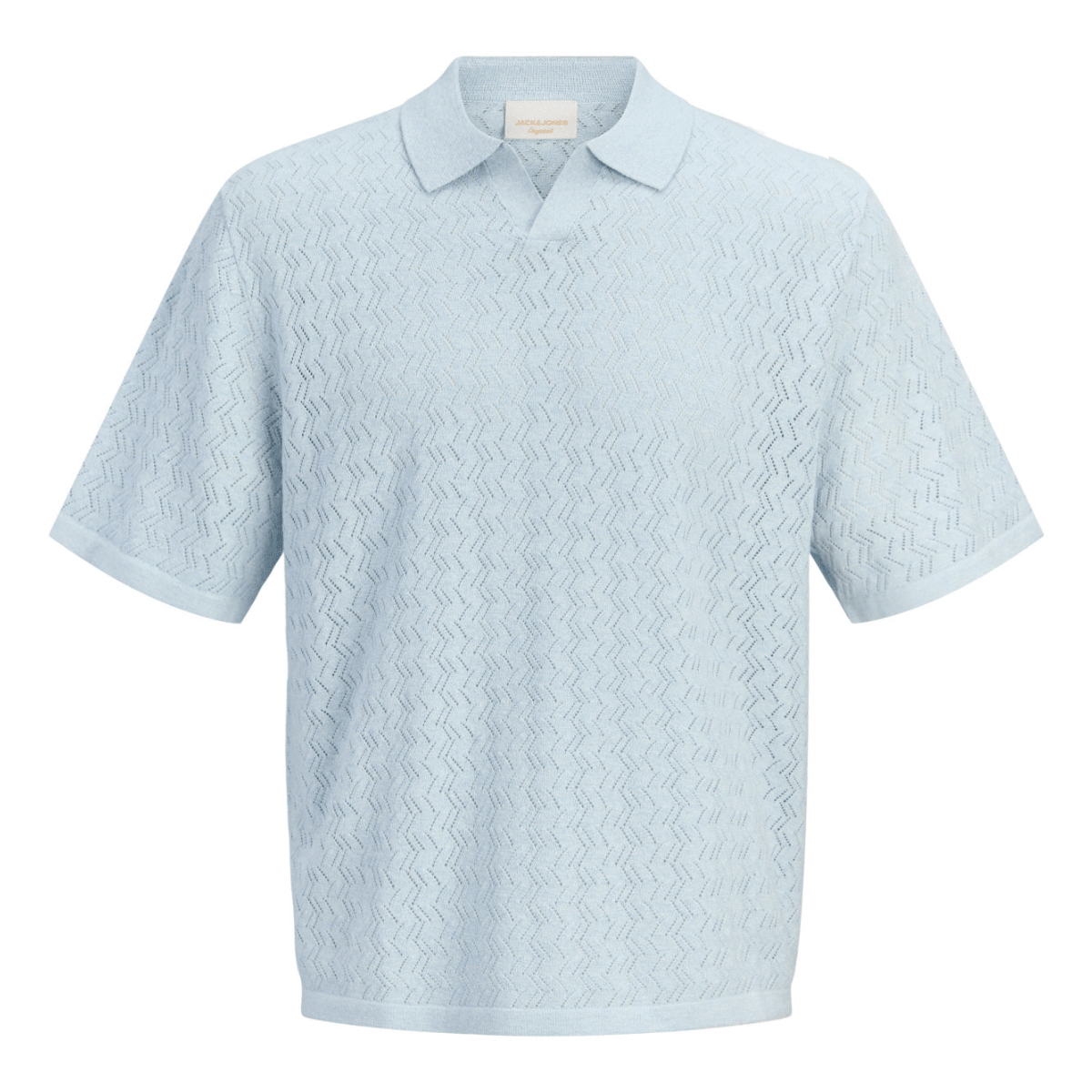 Jack & Jones - Strikket T-skjorte Jortyler Cashmere Blue - Guttelus.no