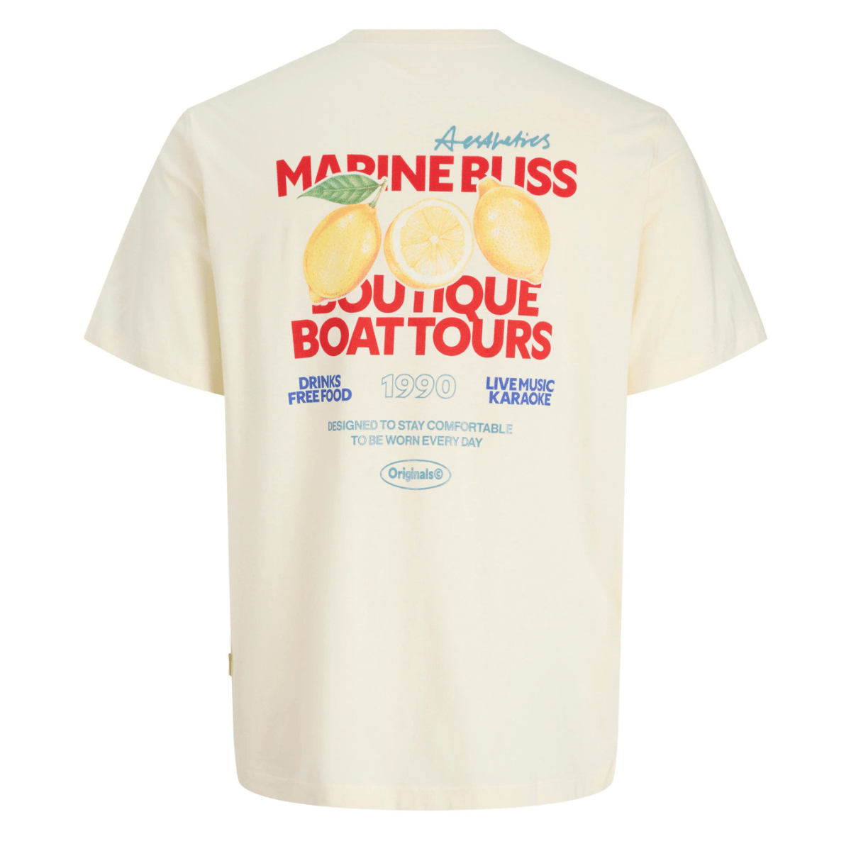 Jack & Jones - T-skjorte Riviera Antique White - Guttelus.no