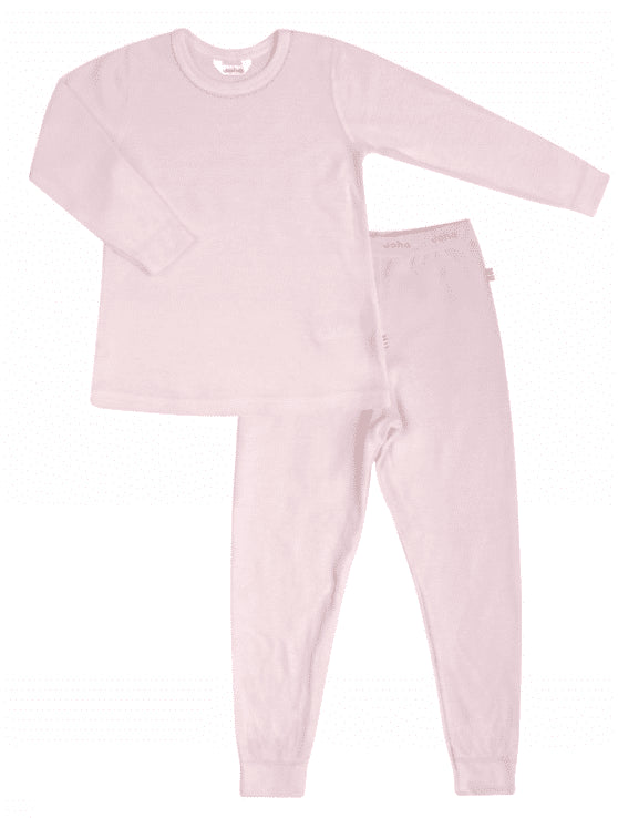 Joha - 2-Delt Pysjamas Basic i Bambus Old Rose - Guttelus.no