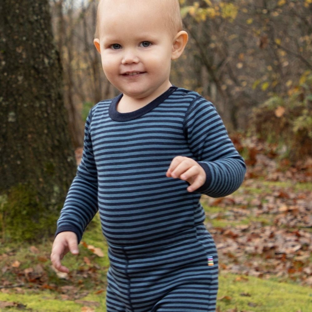 Joha - Body i Ull Stripe Blå - Guttelus.no