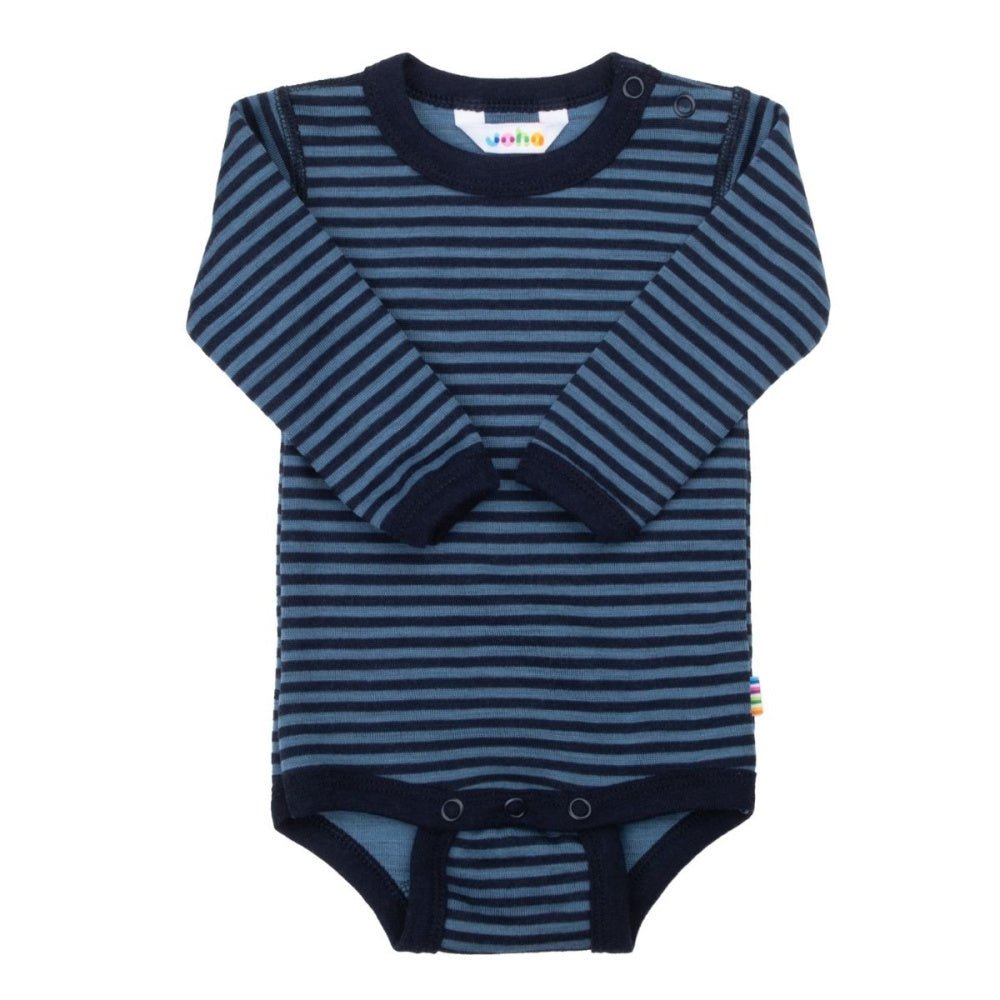 Joha - Body i Ull Stripe Blå - Guttelus.no
