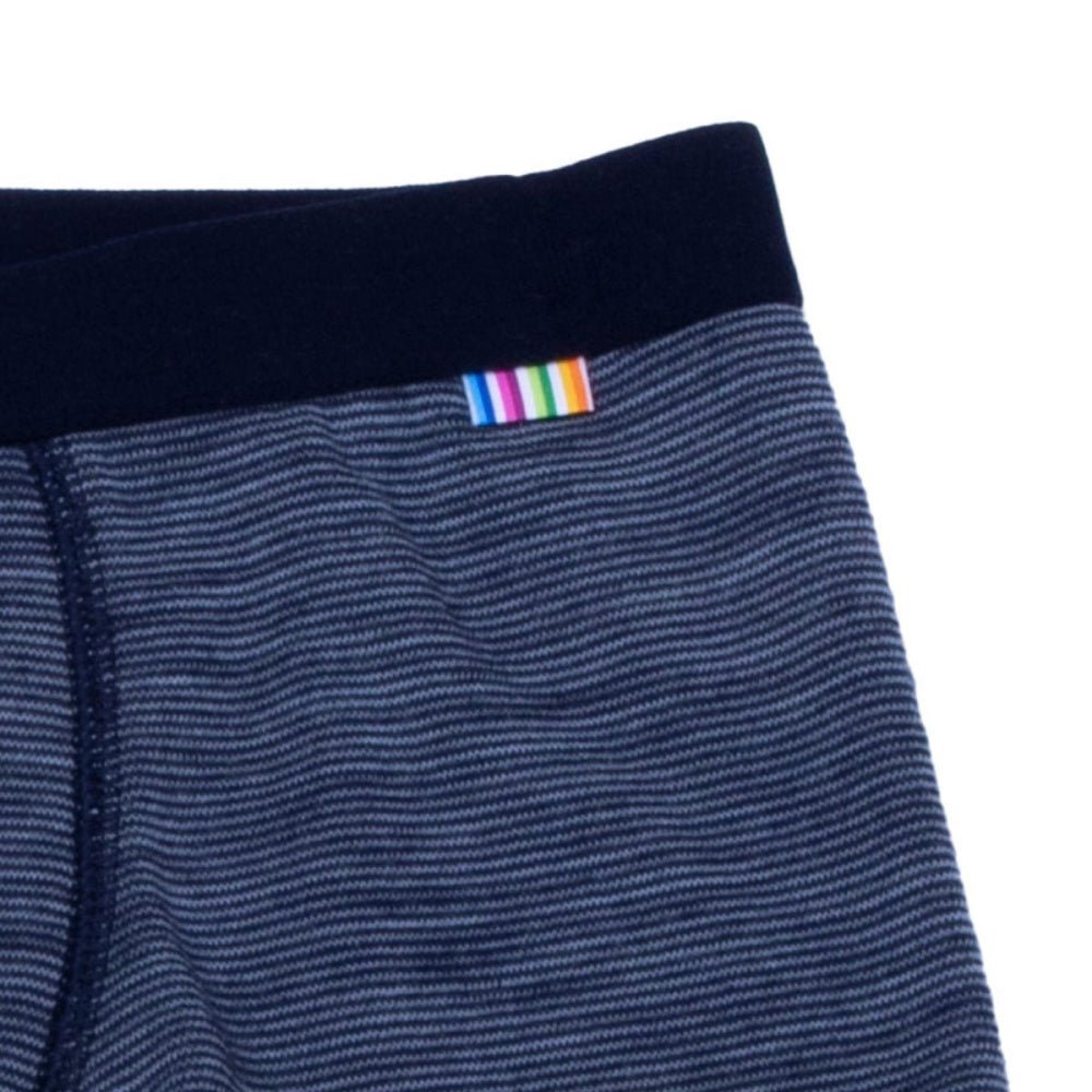 Joha - Boxershorts i Ull Basic Blå Melert - Guttelus