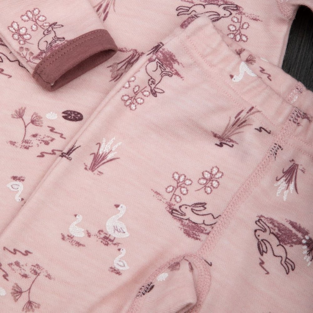Joha - Longs Ull og Bambus Gås - Rosa - Guttelus.no