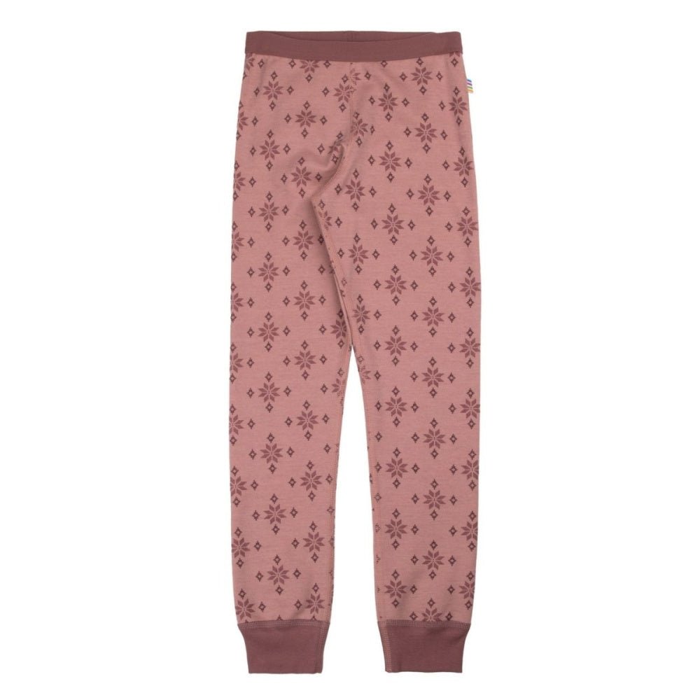 Joha - Longs Ull og Bomull Jr Snowflake - Rose - Guttelus.no