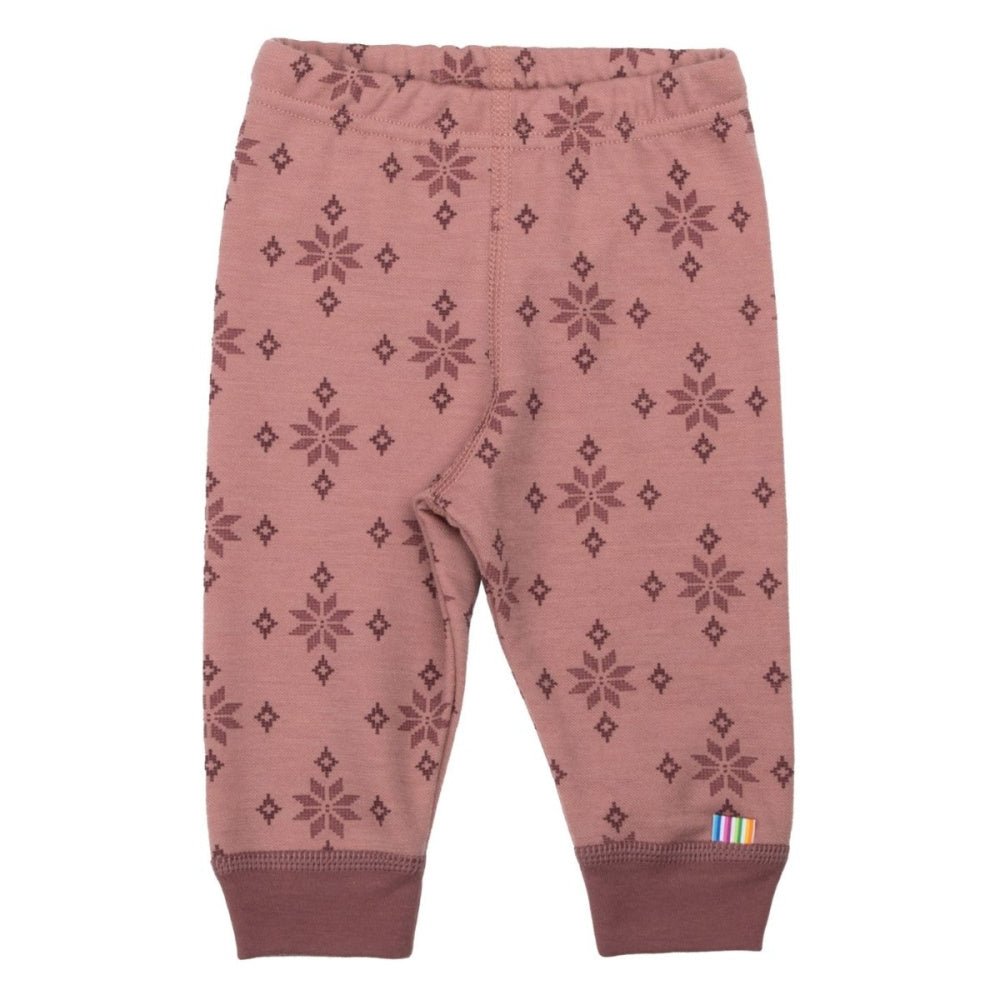 Joha - Longs Ull og Bomull Snowflake - Rose - Guttelus.no