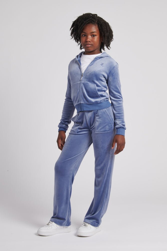 Juicy Couture - Bukse i Velour Grey Blue - Guttelus.no