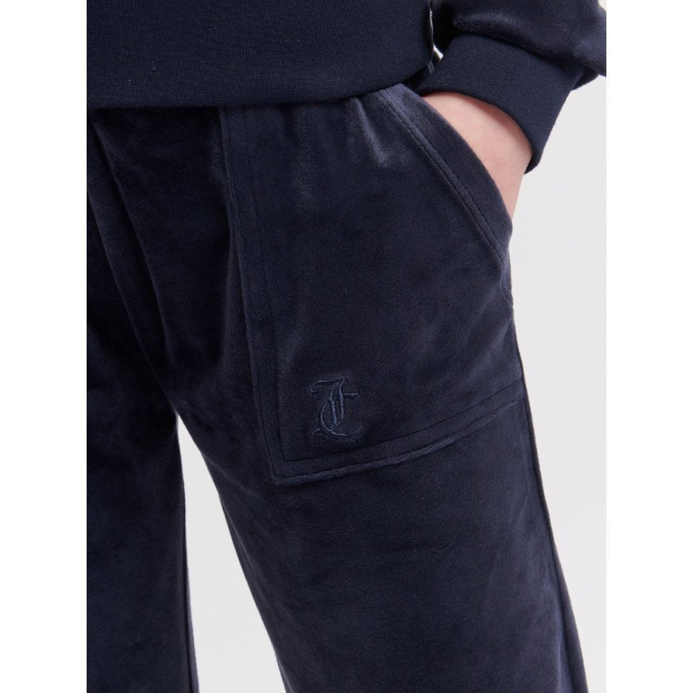 Juicy Couture - Bukse Tonal Wide Leg Jogger Night Sky - Guttelus