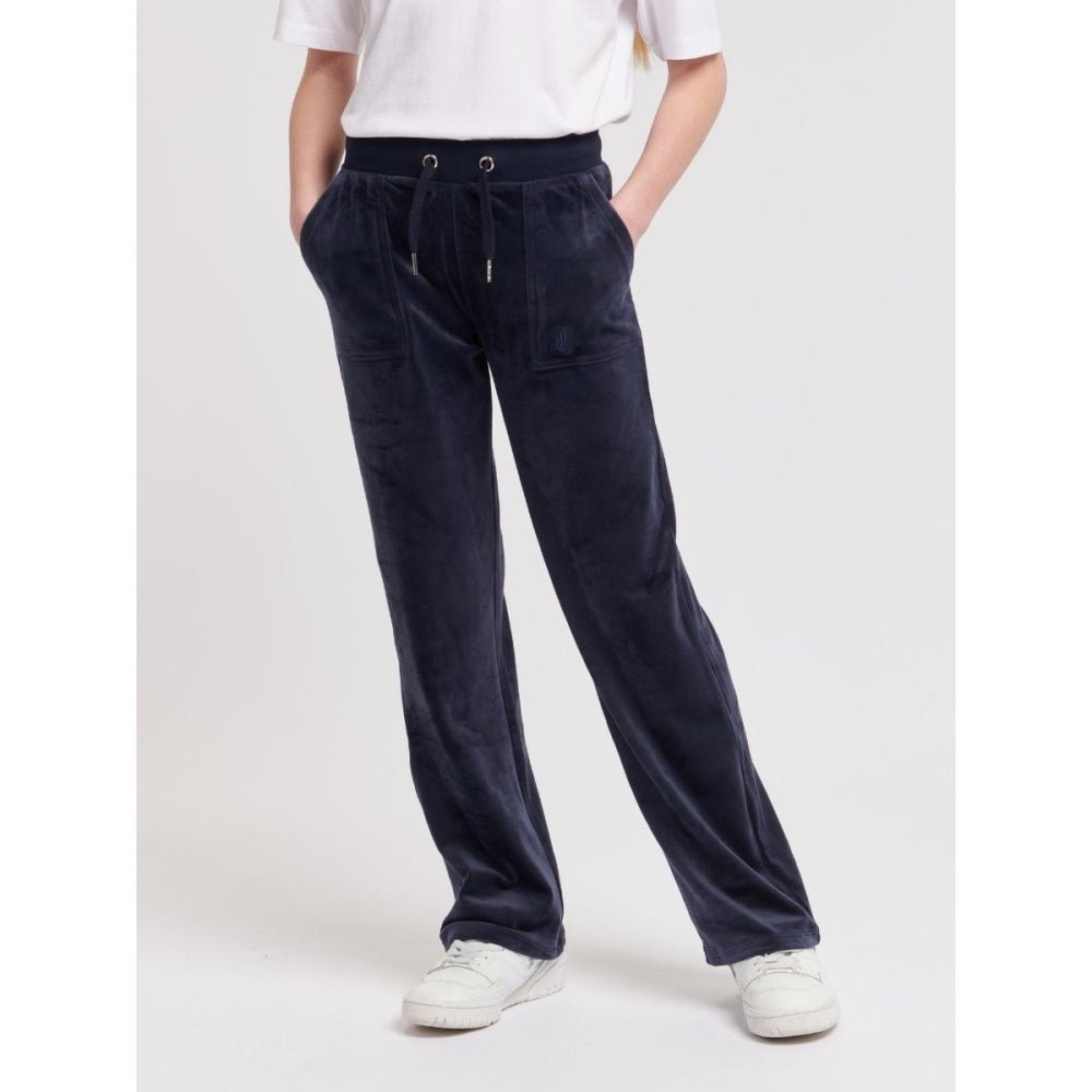 Juicy Couture - Bukse Tonal Wide Leg Jogger Night Sky - Guttelus