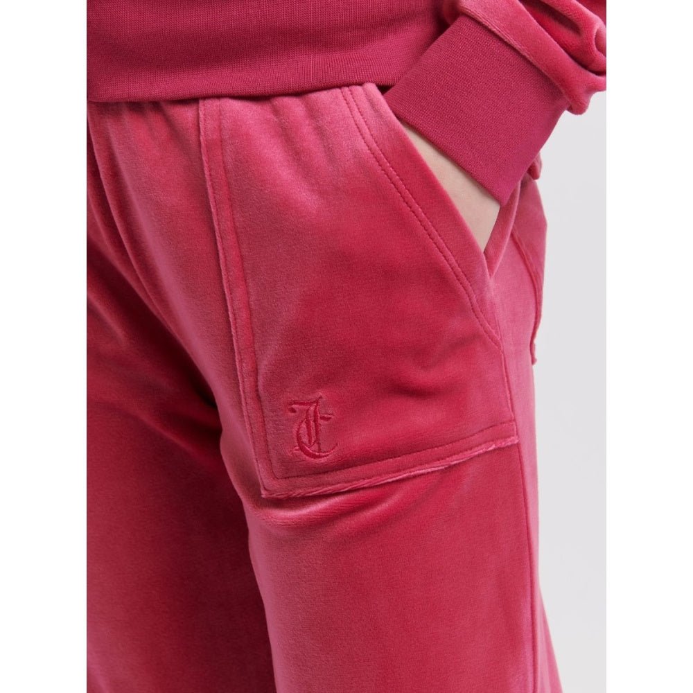 Juicy Couture - Bukse Tonal Wide Leg Jogger Sangria - Guttelus