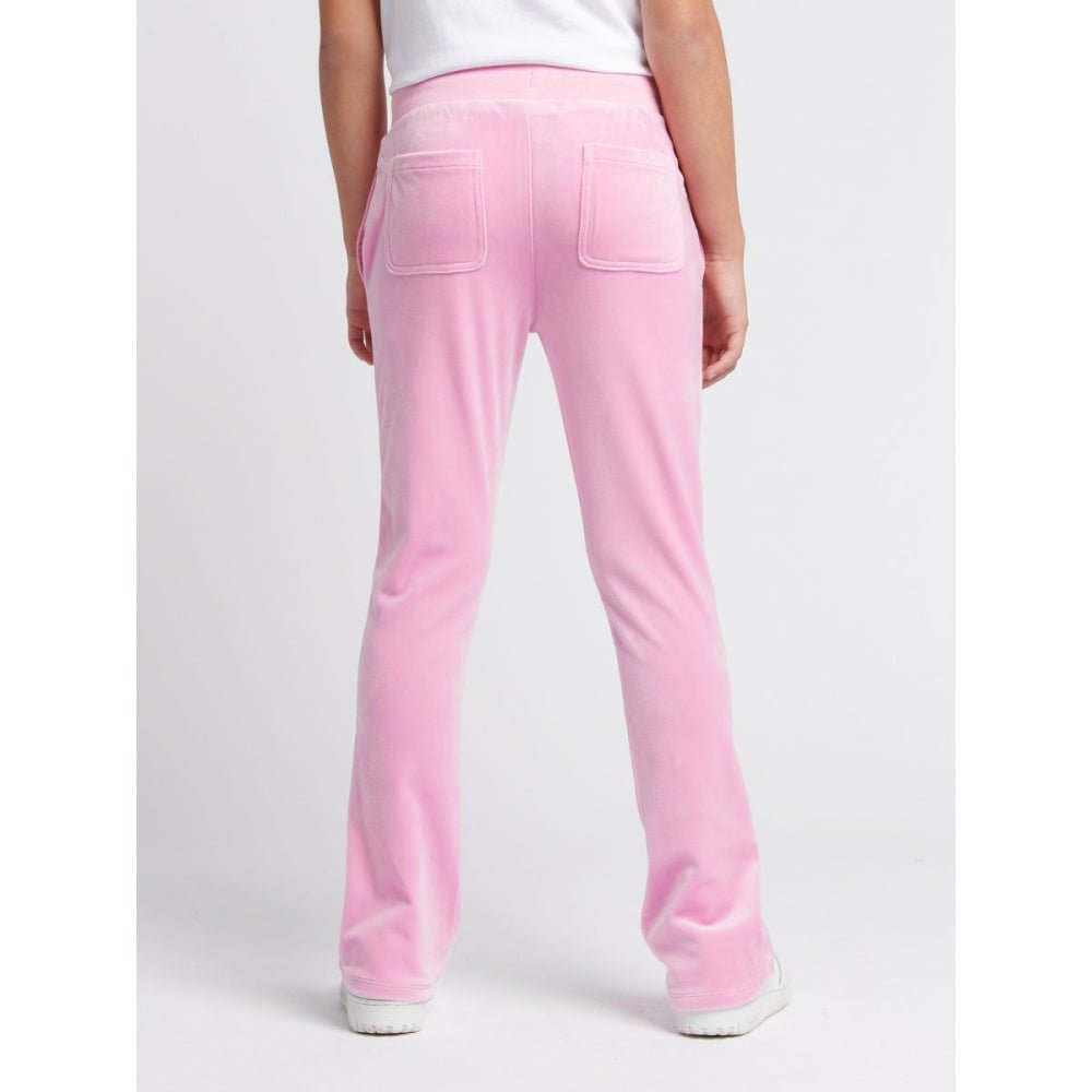 Juicy Couture - Bukse Velour Diamante Bootcut Jogger Pinky Lilac - Guttelus