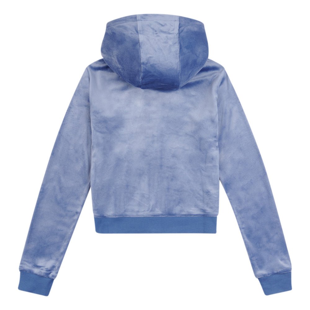 Juicy Couture - Velourjakke Tonal Zip Hoodie Grey Blue - Guttelus.no