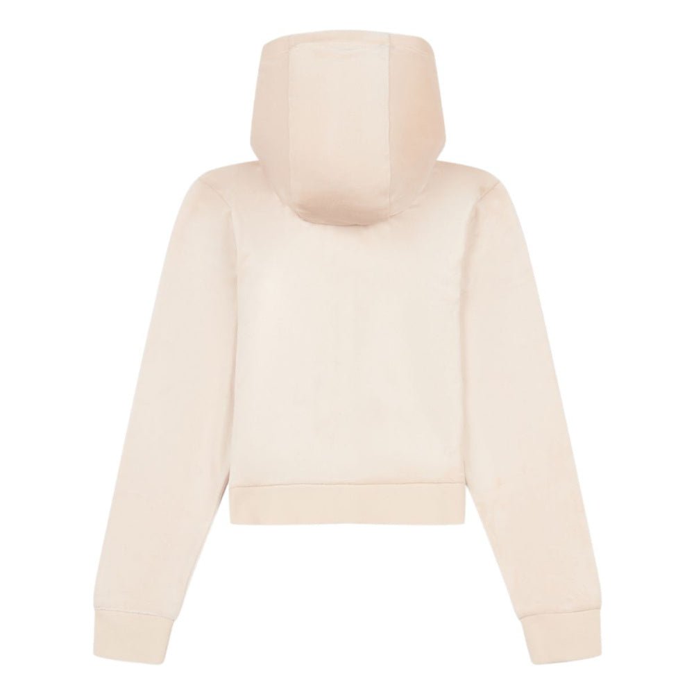 Juicy Couture - Velourjakke Tonal Zip Thru Hoodie Gray Morn - Guttelus
