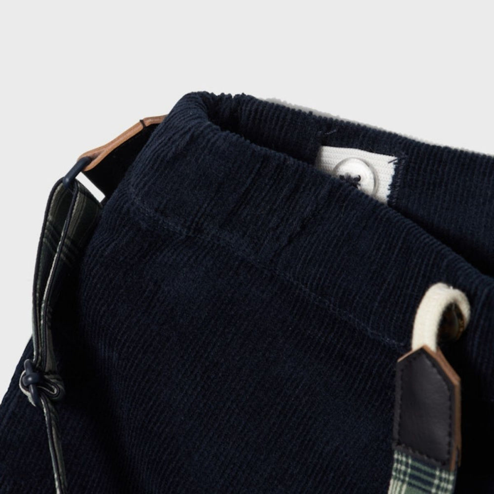 Name It - Bukse med Seler Baby Cord Dark Sapphire