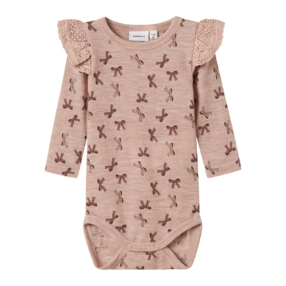 Name It - Body Ull Wang Bows Shadow Gray