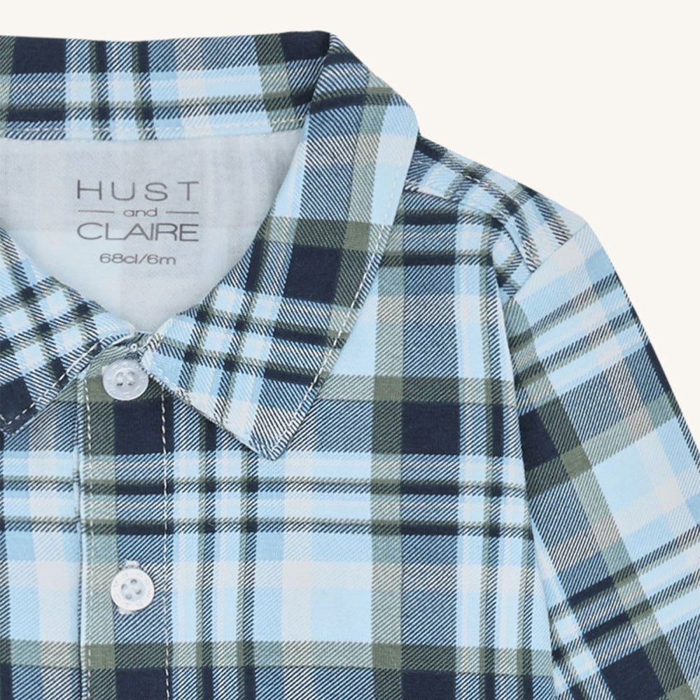 Hust and Claire - Skjortebody Boye Iron Blue