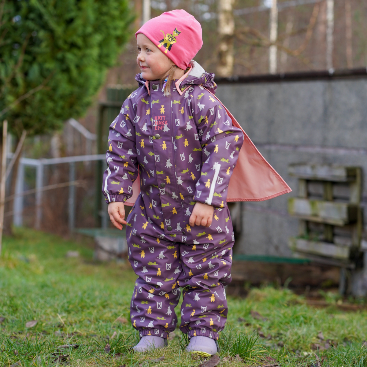 Kattnakken - Helårsregndress Hagl Viola - Guttelus
