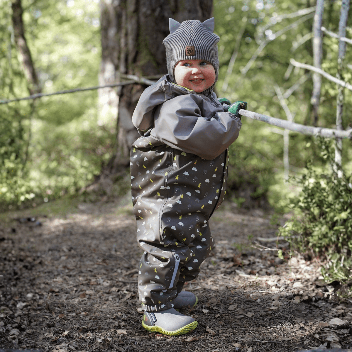 Kattnakken - Vinterregndress Baby Pytt Månefjell - Guttelus.no