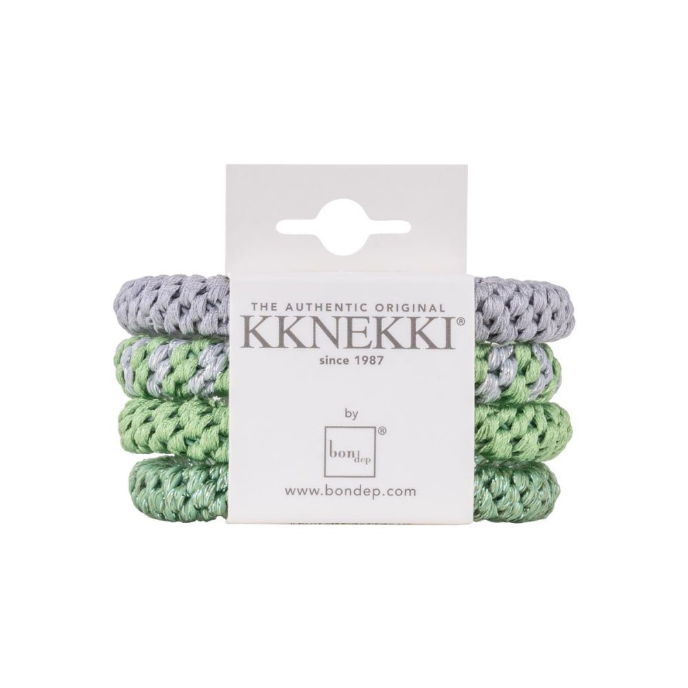 Kknekki - Hårstrikk 4 pk Bundle 47 Grønn - Guttelus