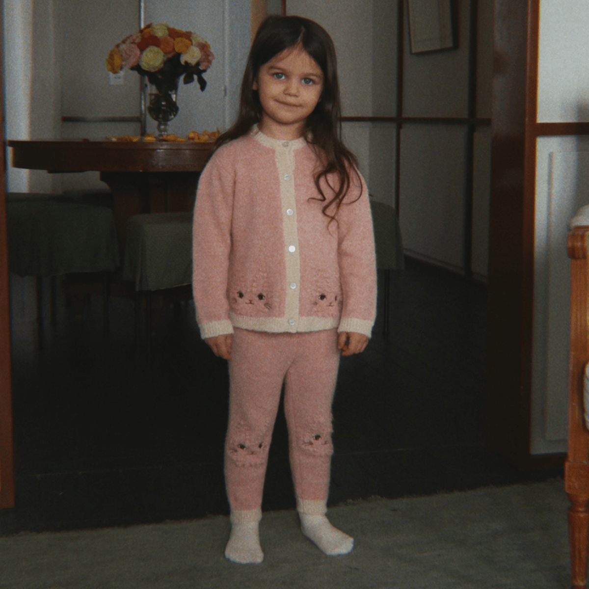 Konges Sløjd - Cardigan Kitty Silver Pink - Guttelus.no