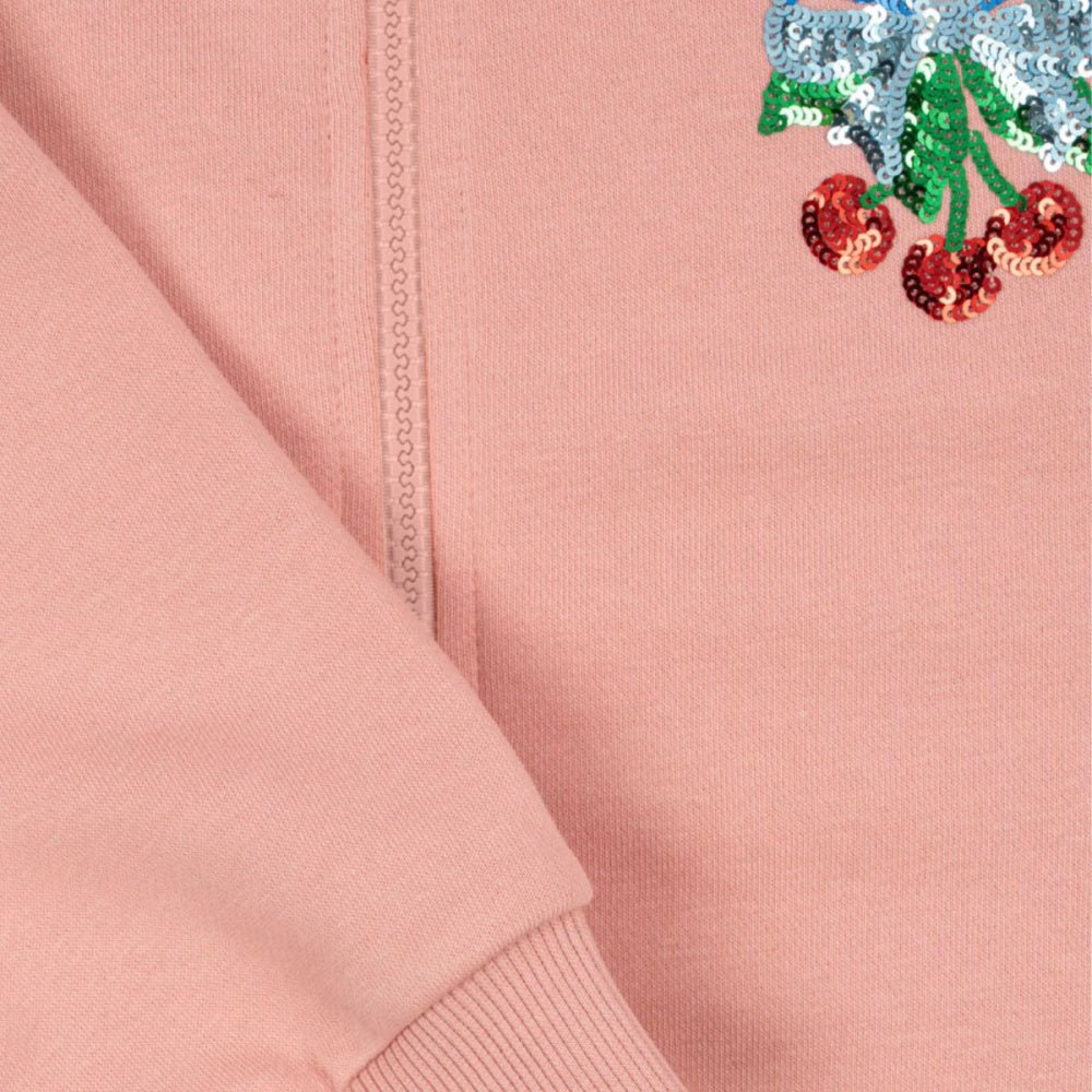 Konges Sløjd - Hettegenser Zip Lou Mellow Rose - Guttelus.no