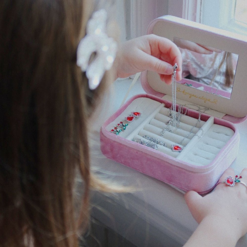 Konges Sløjd - Smykkeskrin Sett "All I Wish For" Pink - Guttelus.no