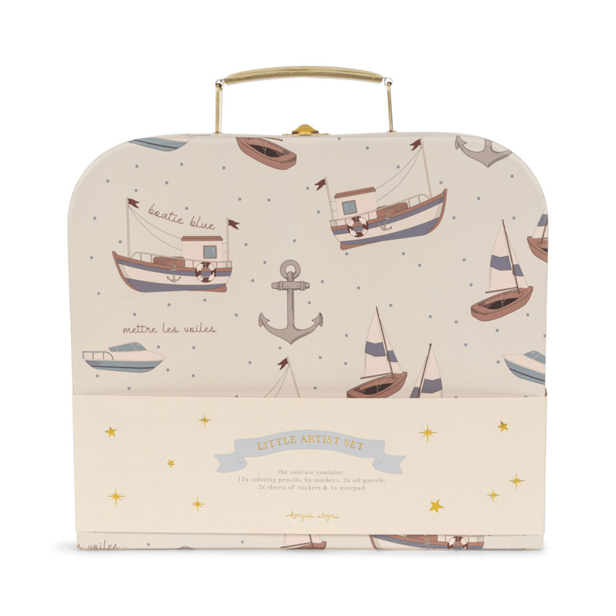 Konges Sløjd - Tegnekoffert Little Artist Sail Away - Guttelus.no