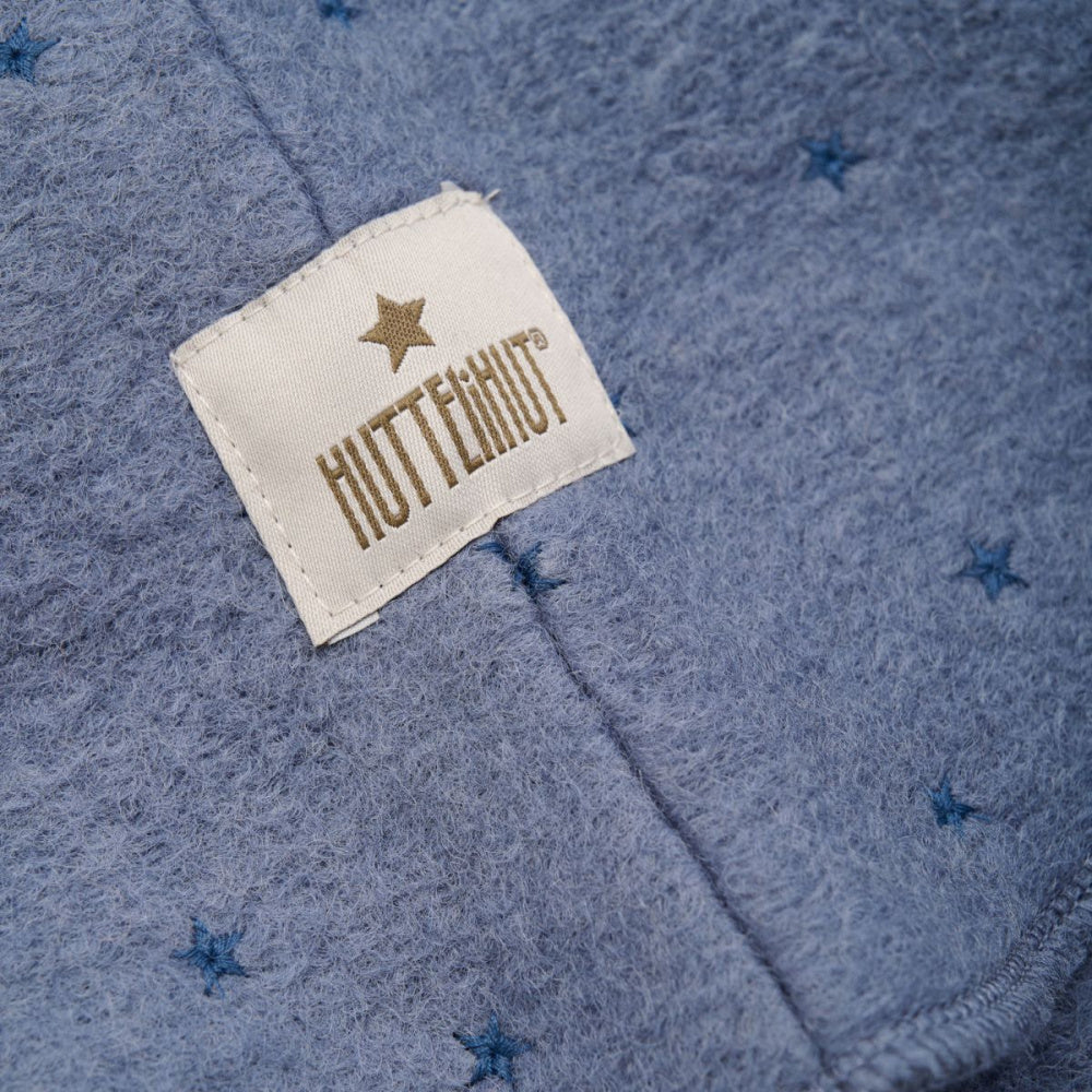 Huttelihut - Balaclava Ull Broderte Stjerner Folkstone Gray
